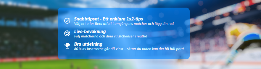 Så spelar du SnabbTipset